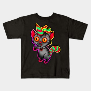 Cat unicorn with outline Kids T-Shirt